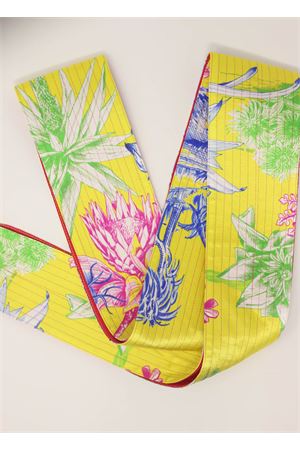 cintura in seta doubleface gialla e fucsia Laboratorio Capri | OBICACTUSGIALLOFUCSIA